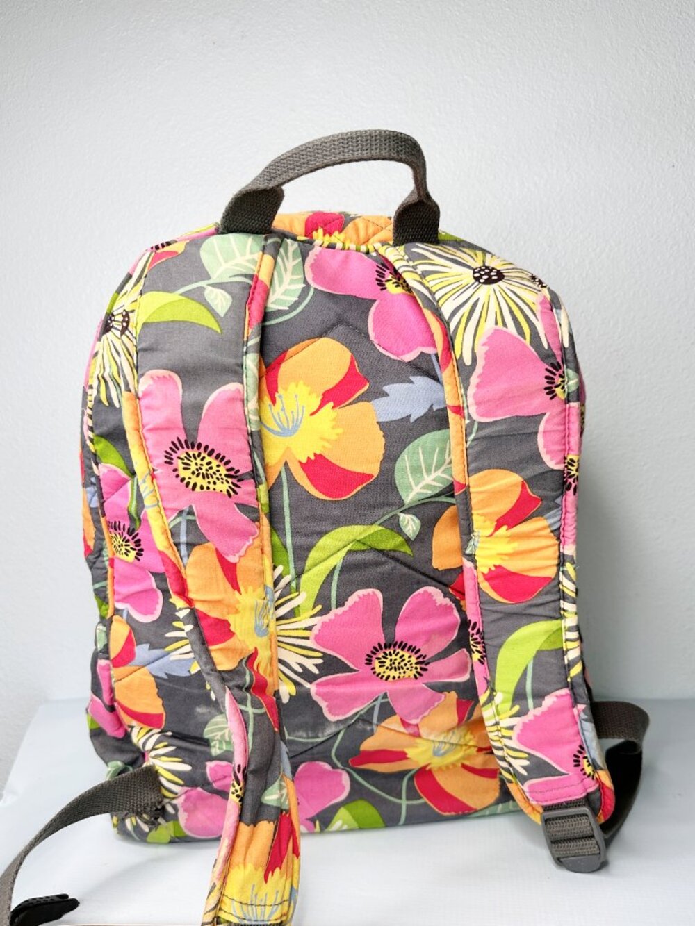 Vera Bradley Jazzy Blooms Quilted Backpack - Picture 2 of 11